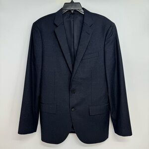 JCrew Ludlow Suit Jacket  Vitale Barberis Canonico Italian Wool 40R Navy Blazer